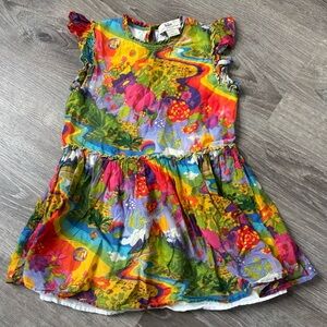 Stella McCartney Kids Beatles Rainbow Floral Dress 5 years old
